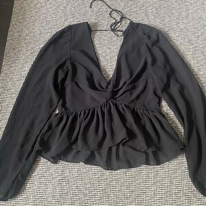 Elegant Black Women's Blouse
